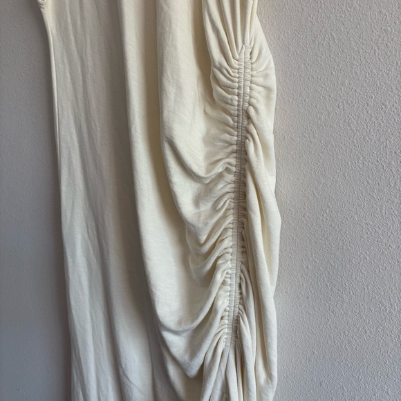 NWT Daily Practice by Anthropologie Mock-Neck Ruched Midi Dress Women’s 2X White - Picture 6 of 9